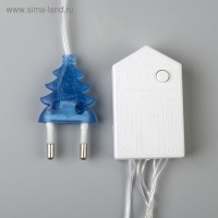 Гирлянда «Нить» 5 м, IP20, прозрачная нить, 50 LED, свечение синее, 8 режимов, 220 В Гирлянда «Нить» 5 м, IP20, прозрачная нить, 50 LED, свечение синее, 8 режимов, 220 В