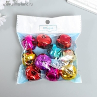 Набор декора для творчества металл "Колокольчики большие" d=3 см набор 10 шт Набор декора для творчества металл "Колокольчики большие" d=3 см набор 10 шт