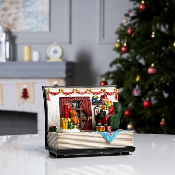 Светодиодная фигура &laquo;Праздничный вечер&raquo; 19 &times; 15 &times; 12 см, полистоун, батарейки ААх3 (не в комплекте), USB, свечение мульти