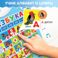 Электронный обучающий плакат &laquo;Азбука&raquo;, работает от батареек