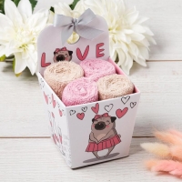 Набор декоративных махровых салфеток "Love" 30х30 см - 4 шт, 100% хлопок, 340 гр/м2 Набор декоративных махровых салфеток "Love" 30х30 см - 4 шт, 100% хлопок, 340 гр/м2