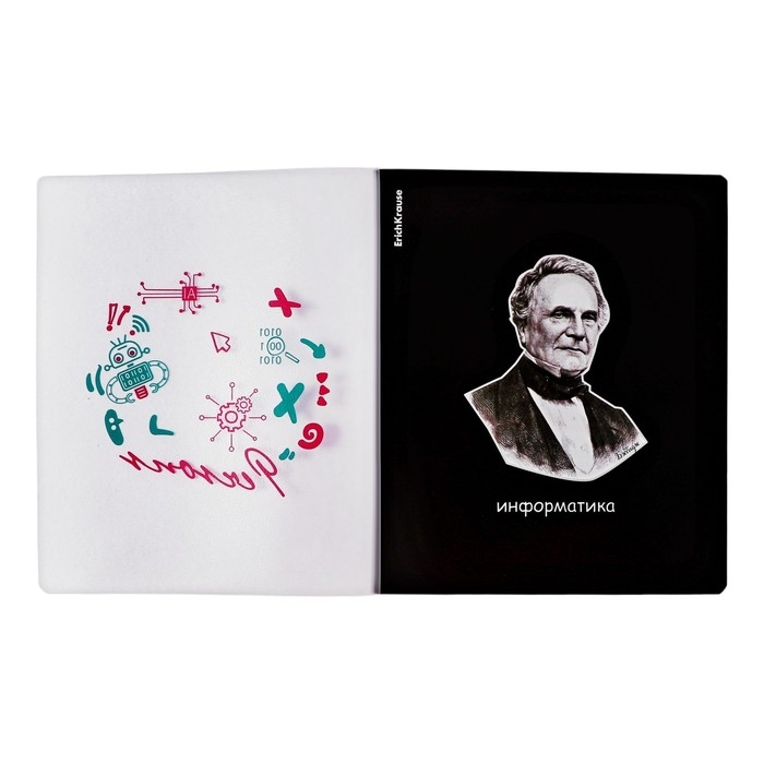 Тетрадь предметная ИНФОРМАТИКА, 48 листов в клетку, ErichKrause Persons, пластиковая обложка, шелкография, блок офсет 100% белизна, инфо-блок Тетрадь предметная ИНФОРМАТИКА, 48 листов в клетку, ErichKrause Persons, пластиковая обложка, шелкография, блок офсет 100% белизна, инфо-блок