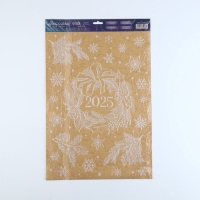 Наклейки для окон &laquo;Новый год&raquo;, многоразовые, 33 х 50 см , Новый год