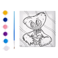 Картина по номерам для детей &laquo;Мягкий дружок&raquo;, 15 х 15 см