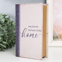 Сейф-книга дерево кожзам "Пусть любовь будет сердцем этого дома" 21х13х5 см Сейф-книга дерево кожзам "Пусть любовь будет сердцем этого дома" 21х13х5 см