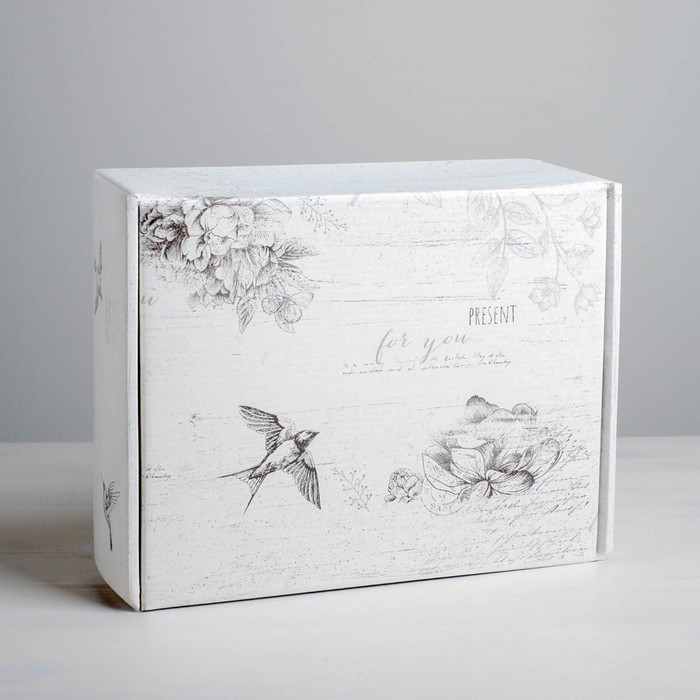 Коробка подарочная складная, упаковка, &laquo;Шебби&raquo;, 27 х 21 х 9 см