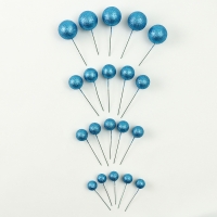 Набор топперов &laquo;Бусины&raquo;, набор 20 шт., цвет синий