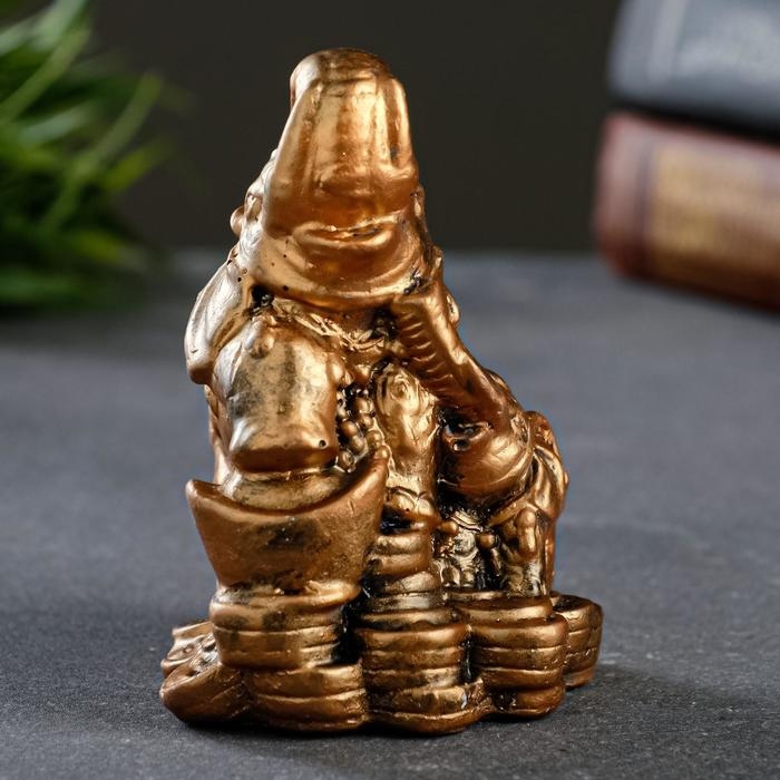 Фигура Фигура "Слон со слоненком на деньгах" бронза, 7х10х6см