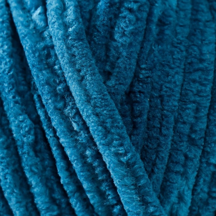 Пряжа Пряжа "Velluto" 100% микрополиэстер 68м/100гр (646 петроль)