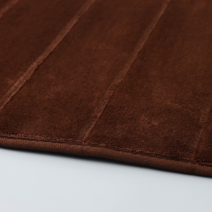 Коврик для ванной и туалета SAVANNA Memory foam, 50&times;80 см, цвет коричневый