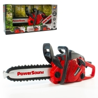 Инструмент &laquo;Бензопила&raquo;, звуковые эффекты, работает от батареек, цвет красный