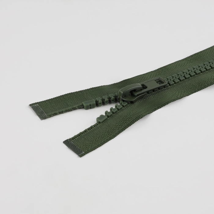 Молния &laquo;Трактор&raquo;, №8, разъёмная, 2 замка, замки автомат, 100 см, цвет хаки