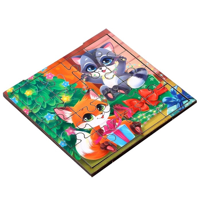 Деревянный пазл «Новый год! Весёлый праздник» Деревянный пазл «Новый год! Весёлый праздник»