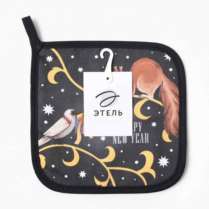 Новый год. Прихватка Этель Wonder christmas саржа, 19х19см,100% хл,ватин 250г/м2 Новый год. Прихватка Этель Wonder christmas саржа, 19х19см,100% хл,ватин 250г/м2