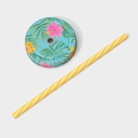 Кружка стеклянная с крышкой и трубочкой Доляна «Фламинго», 450 мл, 10×7,5×13 см Кружка стеклянная с крышкой и трубочкой Доляна «Фламинго», 450 мл, 10×7,5×13 см