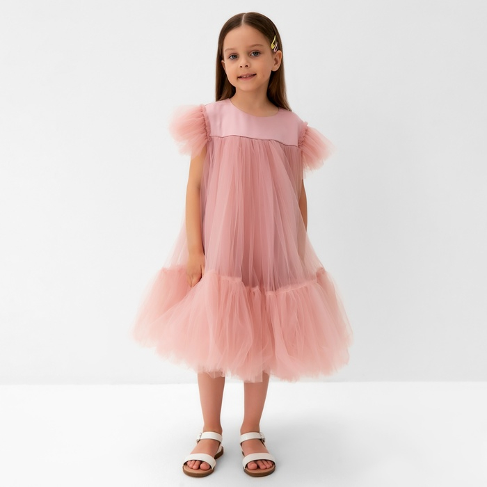 Платье детское с пышной юбкой KAFTAN, рост 86-92, розовый