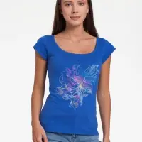 Футболка женская Vibrance, ярко-синяя (royal), размер S