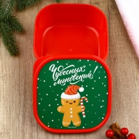 Ланч-бокс новогодний Сима-ленд &laquo;Чудесных мгновений!&raquo;, 700 мл