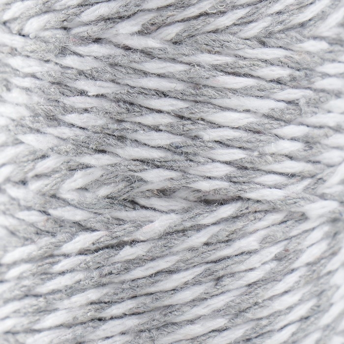Пряжа 100% целлюлоза "Softino Raffia Color Melange" кручёная, серая 100м &plusmn;2м 87 гр
