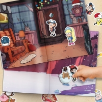 Стикербук &laquo;Новогодний спэшл&raquo;, А5, 8 стр., 80 стикеров, Гравити Фолз