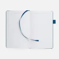 Ежедневник White Shall, недатированный, бело-синий