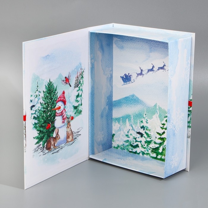 Коробка‒книга &laquo;Счастливого Нового Года&raquo;, 27 х 19,5 х 8 см, Новый год