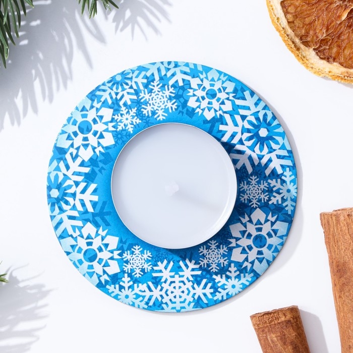 Новый год. Свеча чайная на подвесе Новый год. Свеча чайная на подвесе "Новогоднее предсказание", 3,7х1,5 см, 2 ч, 15 г