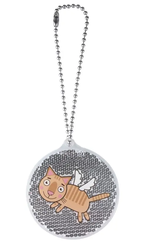 Пешеходный светоотражатель &laquo;Круг&raquo;, белый