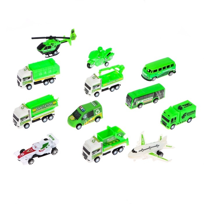 Набор игровой &laquo;Дорожная служба&raquo;, машинки 12 штук, дорожные знаки, игровое поле