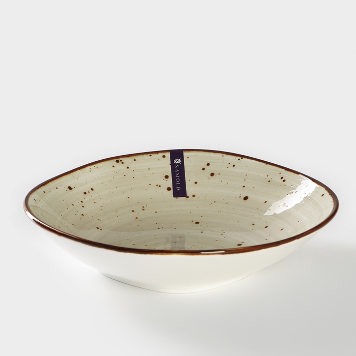 Тарелка глубокая фарфоровая Samold «Хорека Графит», 750 мл, d=21 см Тарелка глубокая фарфоровая Samold «Хорека Графит», 750 мл, d=21 см