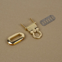 Застёжка для сумки, 3 &times; 1,5 см, цвет золотой