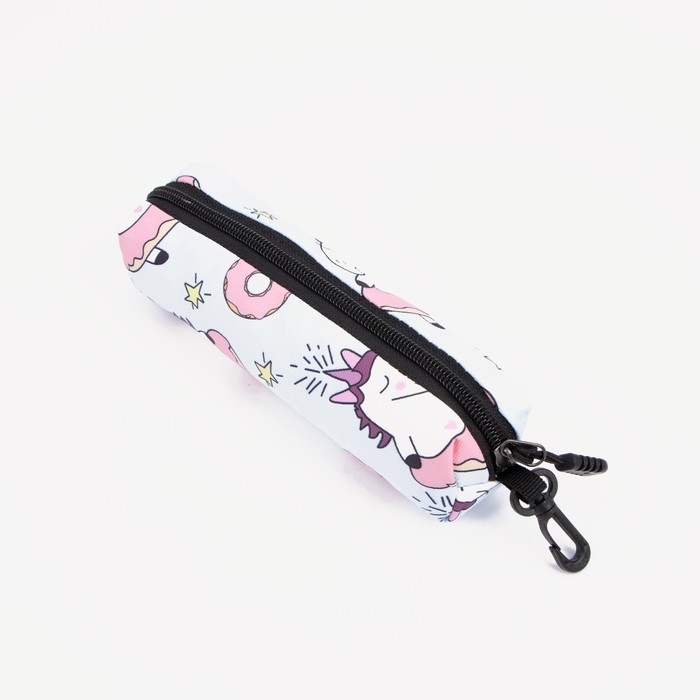 Рюкзак школьный из текстиля на молнии, наружный карман, пенал, цвет голубой Рюкзак школьный из текстиля на молнии, наружный карман, пенал, цвет голубой