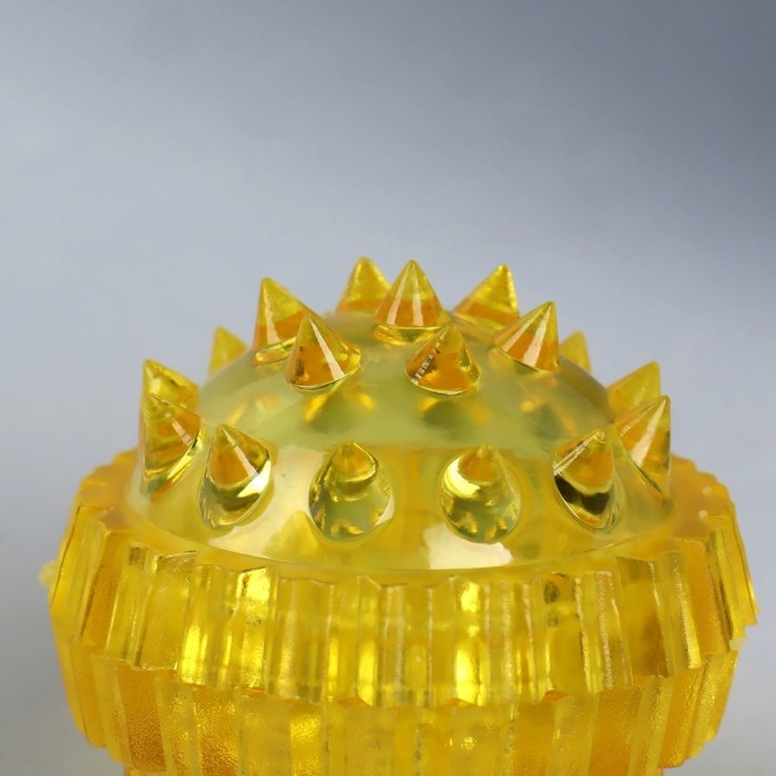 Массажёр &laquo;Су-джок&raquo;, d = 3,5 см, с 2 кольцами, цвет жёлтый