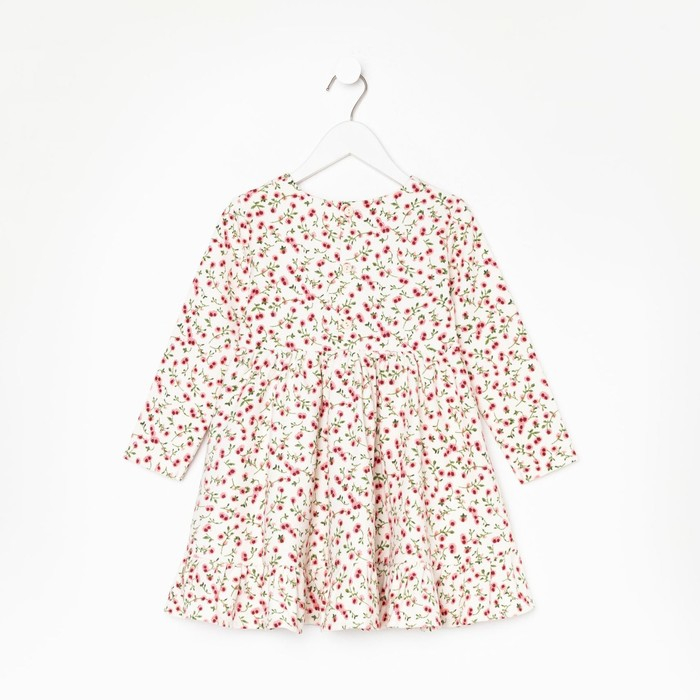 Платье KAFTAN "Розы", р. 32 (110-116), белый