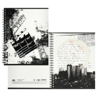 Тетрадь 80 листов в клетку на гребене Article publication, обложка мелованный картон, двойная обложка, матовая ламинация, МИКС Тетрадь 80 листов в клетку на гребене Article publication, обложка мелованный картон, двойная обложка, матовая ламинация, МИКС