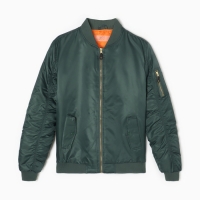 Бомбер мужской на молнии MIST, размер 48, хаки Бомбер мужской на молнии MIST, размер 48, хаки