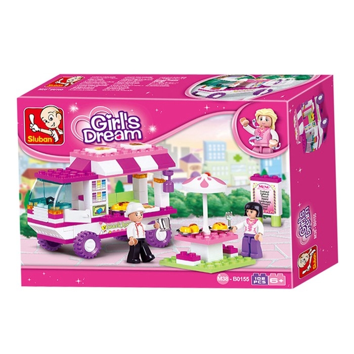 Конструктор &laquo;Розовая мечта: мобильный ресторан&raquo;, 102 детали