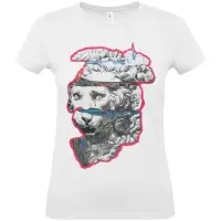 Футболка женская &laquo;Смотри вглубь&raquo;, белая, размер S