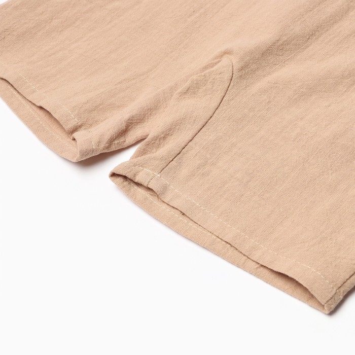 Комбинезон детский без рукавов MINAKU, цвет бежевый, размер 62-68