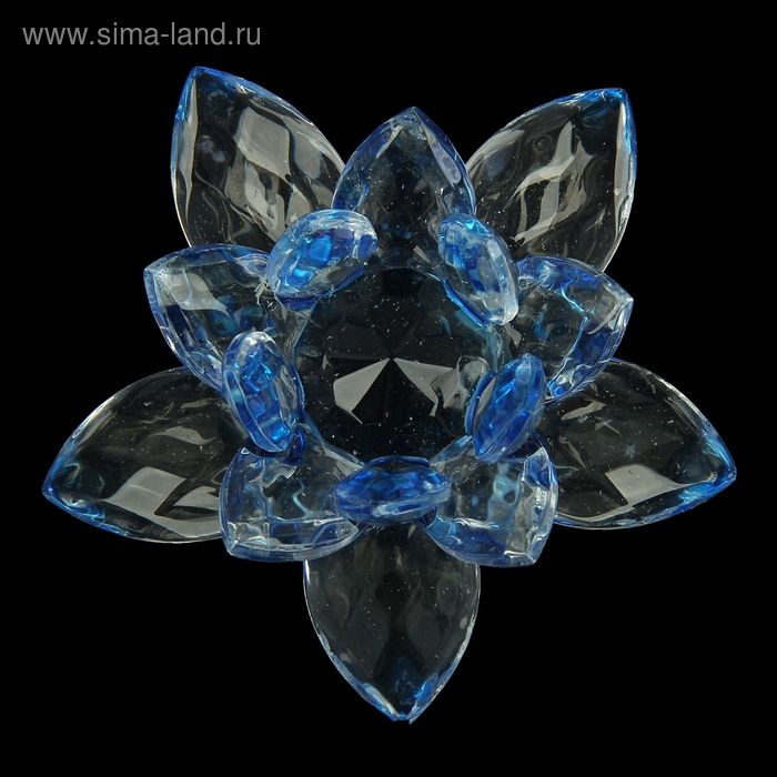 Стекло "Лотос" радуга d-8 см топаз