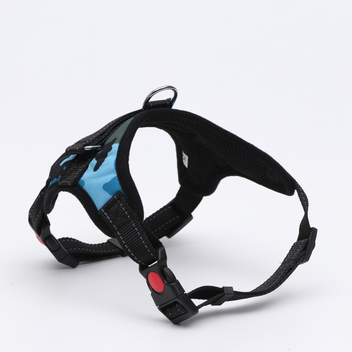 Шлейка К7 мягкая светоотражающая, размер М, ОГ 52-66 см, вес 9,5-17,5 кг, голубая хаки Шлейка К7 мягкая светоотражающая, размер М, ОГ 52-66 см, вес 9,5-17,5 кг, голубая хаки