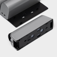 Диспенсер для мыла SAVANNA, механический, 3 отсека по 350 мл: шампунь, кондиционер, гель, серый