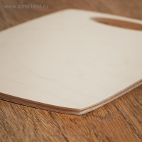 Доска разделочная деревянная "Бочонок", ручка вырез, 25×17×0,6 см Доска разделочная деревянная "Бочонок", ручка вырез, 25×17×0,6 см