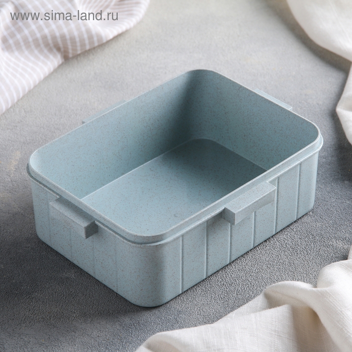 Ланч - бокс с ложкой Доляна &laquo;Люблю вкусняшки&raquo;, 1 л, 18&times;14&times;6,5 см, цвет МИКС