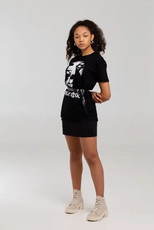 Футболка &laquo;Меламед. Massive Attack&raquo;, черная, размер S