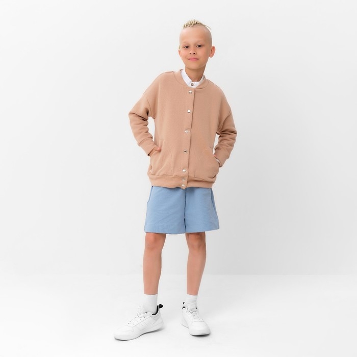 Бомбер детский MINAKU цвет бежевый, рост 152 см Бомбер детский MINAKU цвет бежевый, рост 152 см
