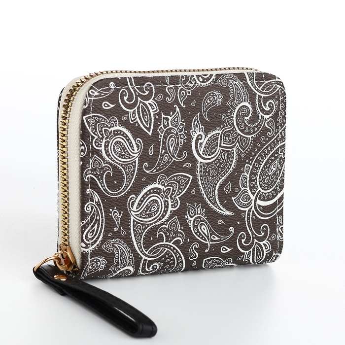 Кошелёк женский на молнии, цвет чёрный Кошелёк женский на молнии, цвет чёрный