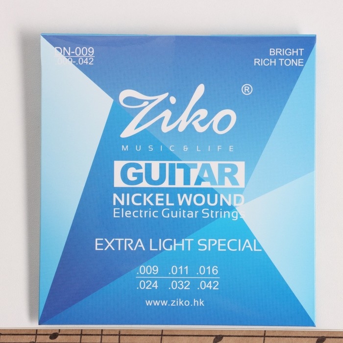 Струны электрогитары ZIKO DN-009 09-42, никелевые Струны электрогитары ZIKO DN-009 09-42, никелевые