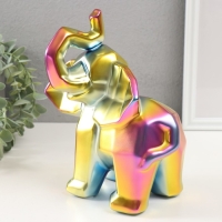 Сувенир керамика "Геометрия. Слоник" зеленый хамелеон 10х20х21,5 см Сувенир керамика "Геометрия. Слоник" зеленый хамелеон 10х20х21,5 см