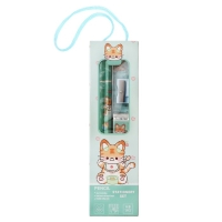 Набор канцелярский Calligrata,5 предметов, зелёный